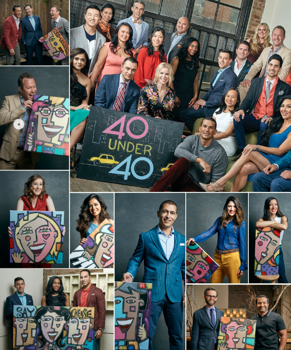 Dr. Courtney Lavigne (shown at bottom right) celebrates her well-deserved Incisal Edge 40 Under 40 honor. She’s shown here in New York City at a photo session for the magazine. (Incisal Edge photos courtesy Matt Furman)
