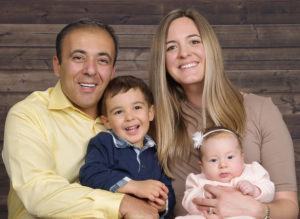 WE ARE FAMILY: With his wife, Mallori, and their children