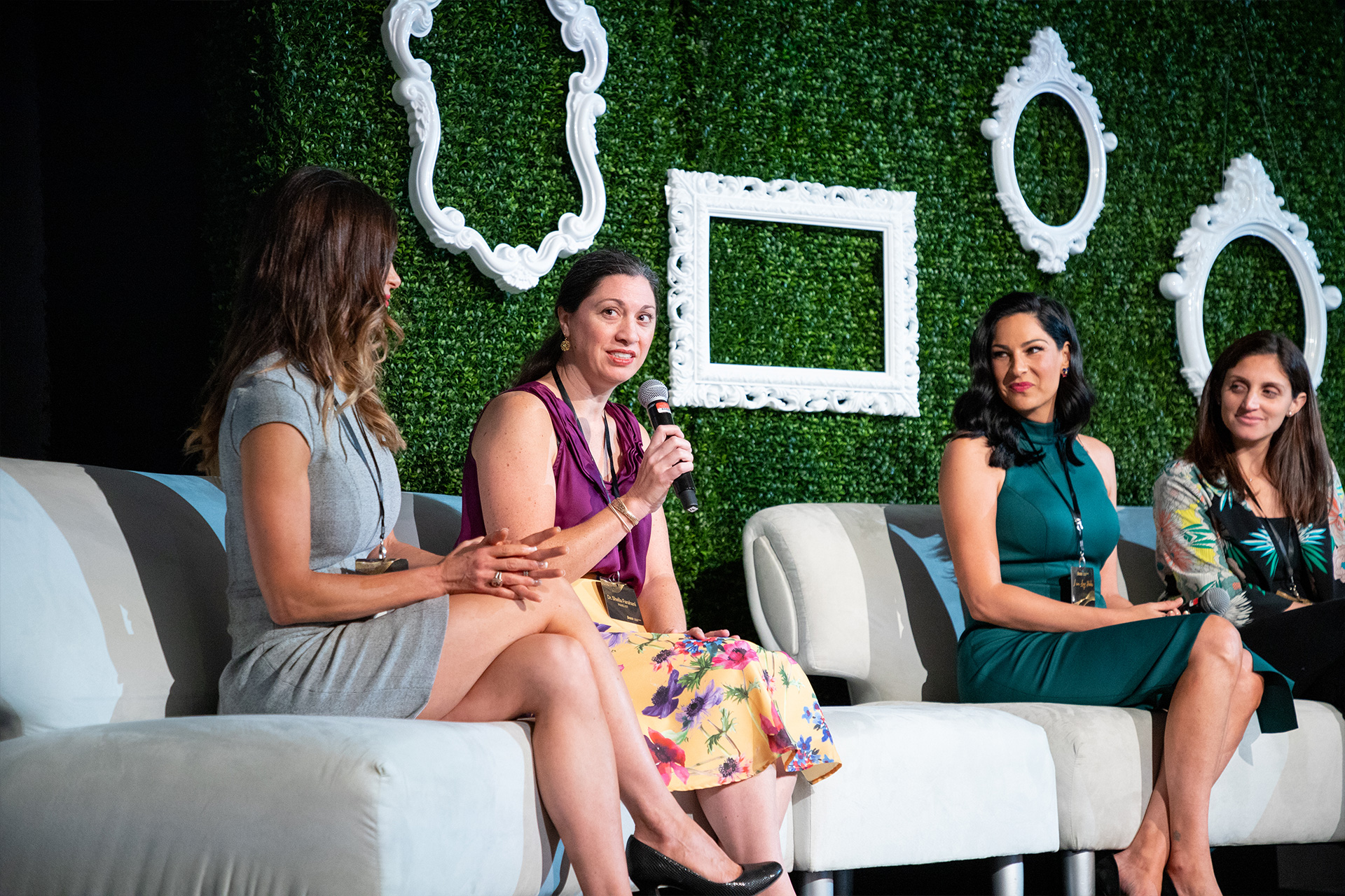 “Healthy Me” panel experts (from left) Dr. Betsy Carmack, Dr. Sheila Farahani, Nicole Zwiercan and Dr. Julie Arabia;