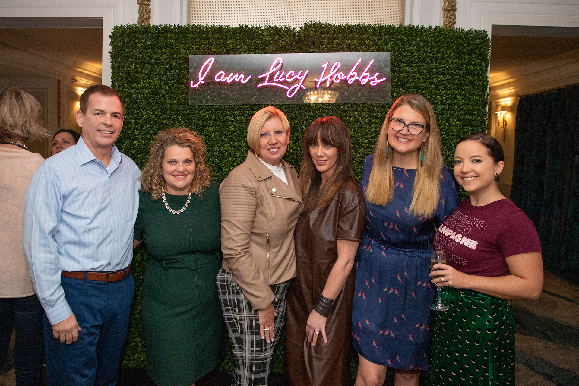 (from left) Benco CMO Terry Barrett, Incisal Edge Digital Editor Kristie Ceruti, Director of Equipment Merchandising Sue Evans, Branding and Communications Manager Rachel Pugh, Branding and Graphic Design Specialist Donna Shrader and Senior Event Planner Keely Brazil;