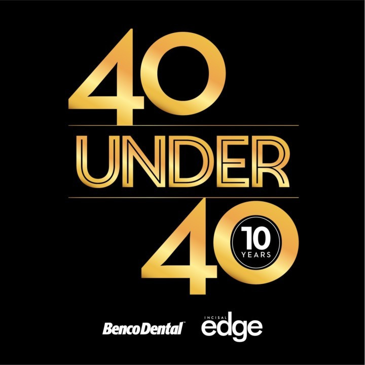 Incisal Edge 40 Under 40 10 year anniversary logo