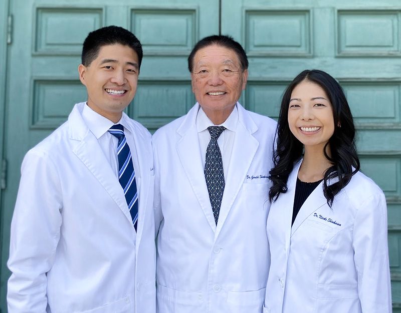 (From left) Drs. Adam, Gerry and Nicole Shinkawa 