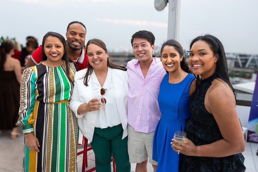 4040 Drs. Nickita R. Zaveri and Lex Pierre IV with Josie Cox, Ronald Truong and 4040 Drs. Ambika Rani Srivastava and Ashley Dawson.