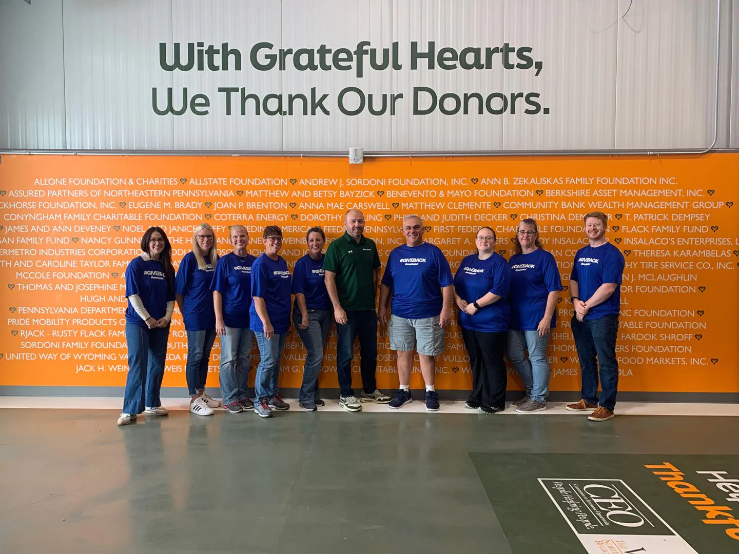 EDIBLE ASSISTANCE: During Benco Founders Week in September 2025, more than 60 company associates volunteered at the CEO Weinberg Food Bank in Wilkes-Barre, Pennsylvania, packing 1,742 food boxes containing more than 52,000 pounds of goods for northeast Pennsylvania families in need. 