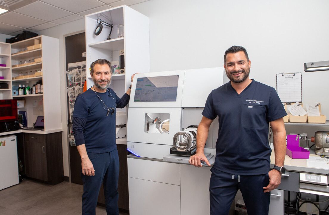 Drs. Wael Garine (left) and Luis Boza 