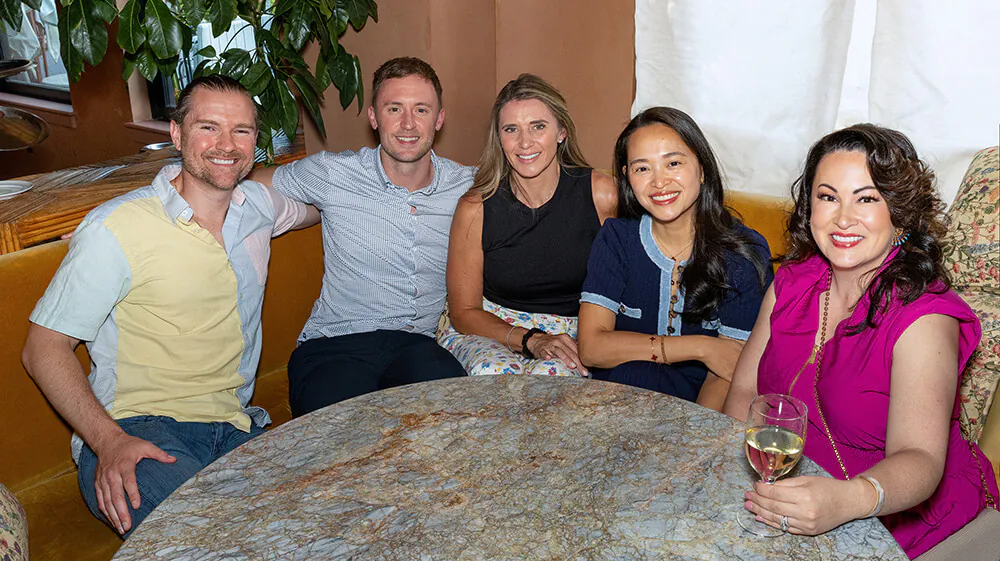 (12, from left) 4040 Drs. Matthew Shaughnessy and Cody Kriegel with Allison Kriegel, Dr. Katie To and 4040 Dr. Jessica Sliger;