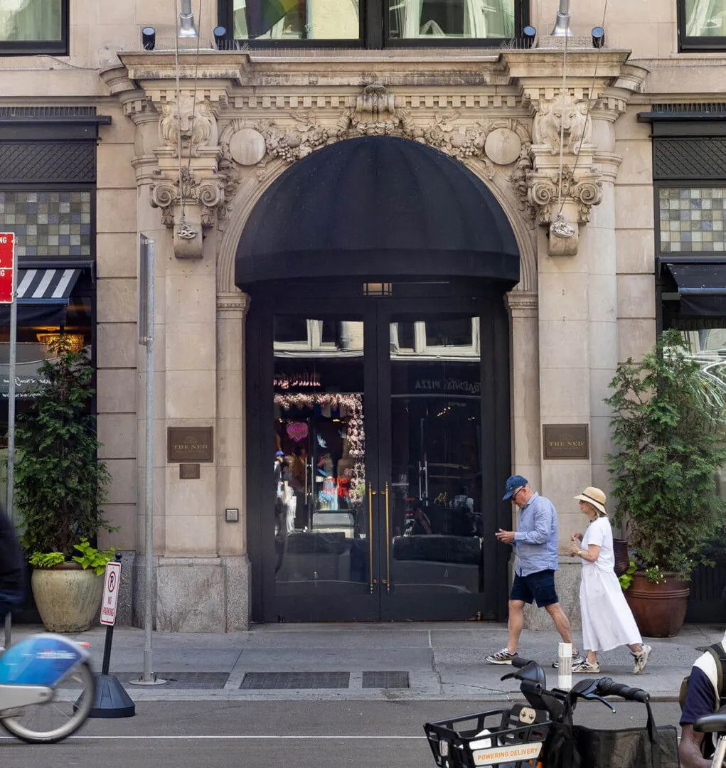1 Good bones: The Ned occupies the former Johnston Building, a Beaux Arts landmark dating to the early 1900s. Once a commercial hub, it’s now a social one.