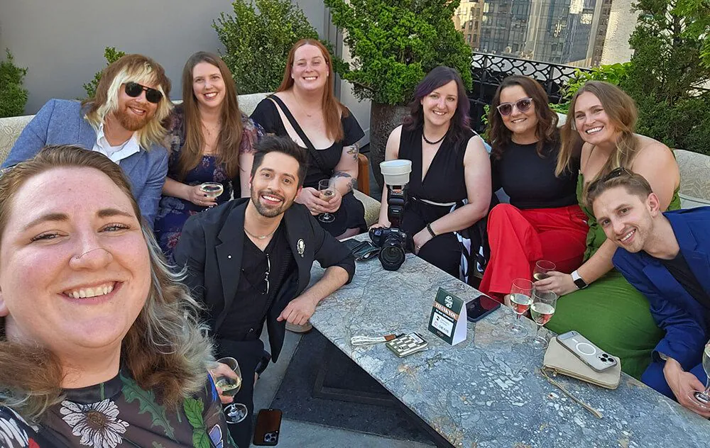 (9, from left) Benco Dental’s Allison Simenkiewicz, Eric Larsen, Daina Griffiths, Michael Gentle, June Musto, Melissa Diltz, Loriah Webby, Erin Nicholson and Jesse Macko;