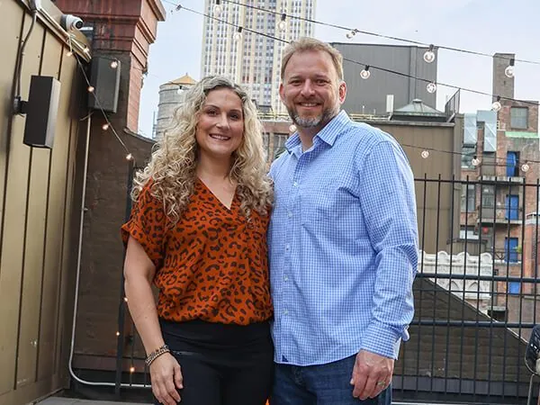 Dr. Andrea Tory with her husband, Mike Godlew