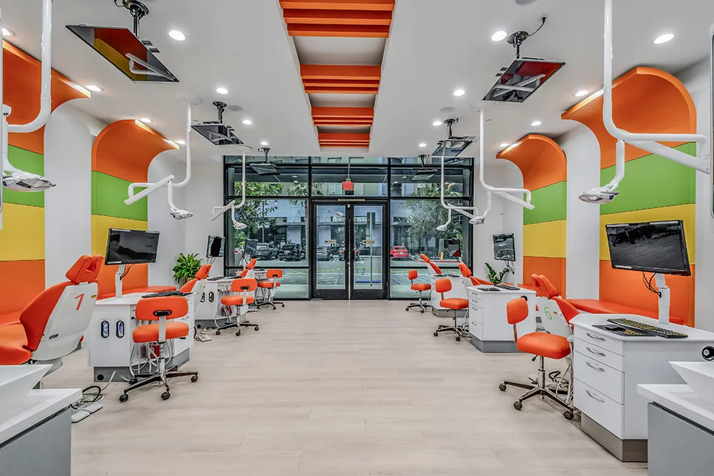 Uplifting spaces: “The design has boosted the morale and spirit of the team because they are so proud to work here,” Dr. Brandon says. 