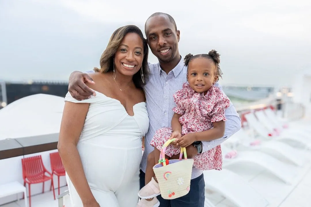 4040 Dr. Tiffany Jacobs with her husband and daughter; 